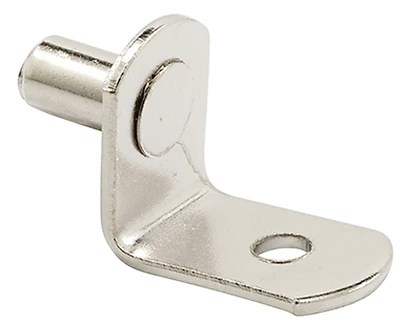 Prime-Line U 10169 Nickel Shelf Support Pegs, 1/4 In., 20 lb., 8-Pack