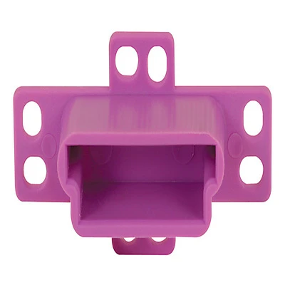 Prime-Line R 7133 Drawer Track Backplate, Purple, 1-1/4 In., 2-Pk.