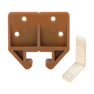Prime-Line R 7084 Drawer Track Guide Kit, 2-1/4 in L x 23/32 in W x 1-11/16 in H Dimensions, For: 1/4 x 7/8 in Track