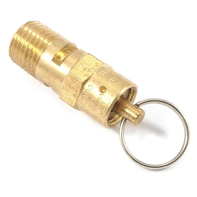 Forney 75551 Brass Safety Valve, 1/4 In. Male NPT, 150 PSI