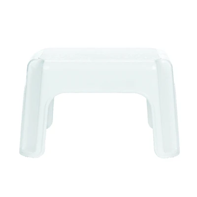 Rubbermaid FG420087WHT Plastic Step Stool, White, 300 Lb Capacity