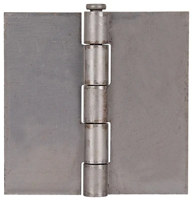 2857365 4 X 4 In. Welding Blank Door Hinge Leaf - Plain Steel, Loose Pin