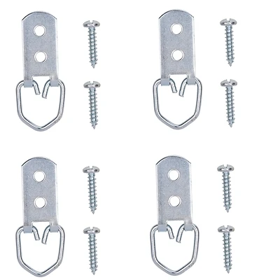 Prosource PH-122318-PS D-Ring Picture Frame Hanger, Zinc Plated Steel
