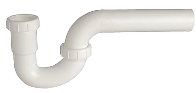 94004 Slip Joint P-trap, 1-1/4 Inch, White Plastic For Sinks