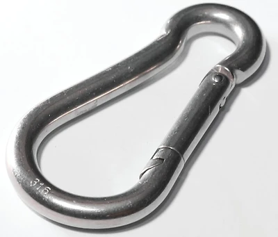 Stainless Steel Spring Snap Link 11/32 In, Model 2450s-11/32