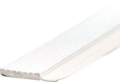 M-D 87700 Garage Door Weatherstrip Seal, White Vinyl, 2 In. X 9 Ft.