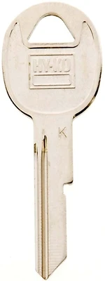 Hy-Ko 11010B47 Key Blank, Brass, Nickel, For GM Vehicles