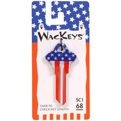 Hillman Wackey Flag House/Office Universal Key Blank Single sided