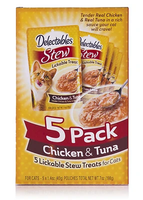 Hartz HZ15466 Delectables Stew Lickable Treat for Cats - Chicken & Tuna