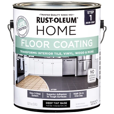 Rust-Oleum 358370 Home Deep Tint Base Floor Coating Step 1, 1 Gallon