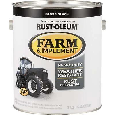 280165 1 Gallon Gloss Black Farm & Implement Enamel Paint - Oil-based