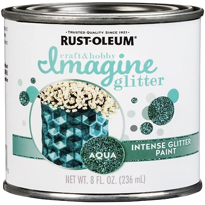 PAINT INTENSE GLITTER AQUA 8OZ
