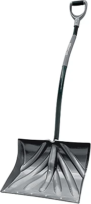 34630 Ergonomic Snow Shovel With Poly Blade And Steel Handle, 18 In Length