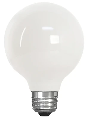 Feit Electric G2540W950CAFLRP G25 LED Bulb, 4.5W, 300 Lumens, Daylight, Dimmable