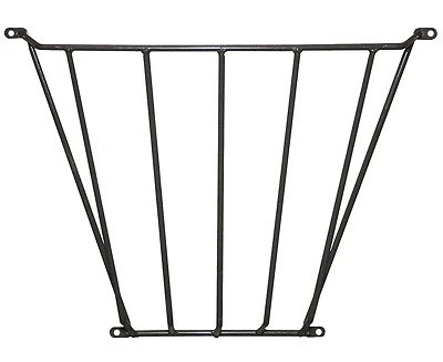 76110867 Wall Hay Rack, Solid Steel, Gray, Powder-coated, 37 In W