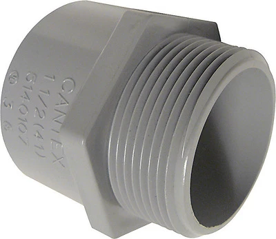 Cantex 1 in. Dia. PVC Male Adapter 1 pk