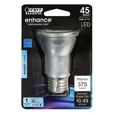 Feit Electric BPPAR16DM/950CA PAR16 LED Flood Bulb, 45W Equivalent, Dimmable, Daylight