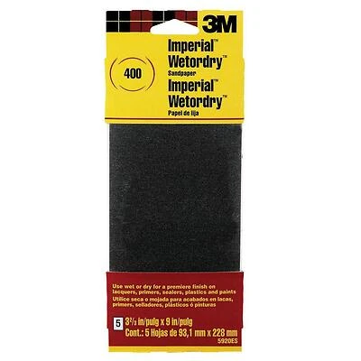400 Grit Silicon-carbide Sandpaper 3-2/3 In X 9 In - Extra Fine Grade