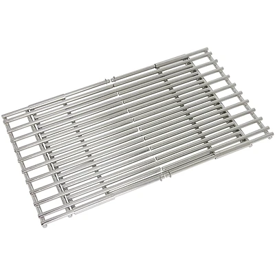 Adjustable Grill Grate, Stainless Steel, 14 to 19.5 In;.