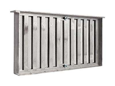 8 In. H X 16 In. W Mill Aluminum Foundation Vent With Damper