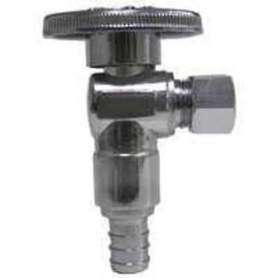 Pp2882lf Angle Stop Valve 1/2 Pex X 3/8 Compression Brass Chrome