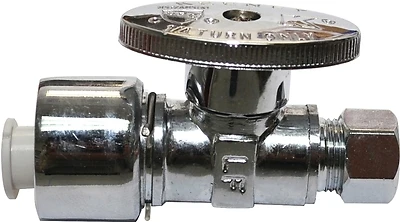 1/2 Cts X 3/8 Compression Straight Stop Valve Model Pp2068polfbg