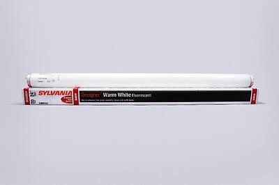 Sylvania 22252 T12 Fluorescent Tube Bulb, 20W, 24 In., Warm White