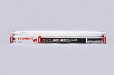 21656 18 Inch T8 Fluorescent Tube Light Bulb - 15w Warm White