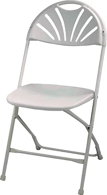 Simple Spaces CHR-017-1 Folding Chair, White, Pack of 4