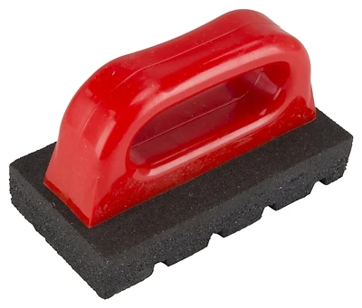 310813l Silicon Carbide Rubbing Brick, 6" X 3" X 1" With Plastic Handle