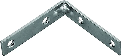 Cb-z02-013l Zinc Corner Brace, 2 X 5/8 In, Steel, Pack Of 25
