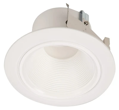 Rl 4 In. White Integrated Led Recessed Ceiling Light Retrofit Trim, 3000k Soft White