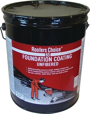 Roofers Choice Non-fibered Foundation Coating, 4.75 Gallon Container