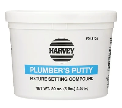 Stainless Plumber's Putty 5 Pound Container For Plumbing Applications