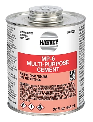 018030-12 Multi-purpose Solvent Cement, 32 Ounce Dauber Can