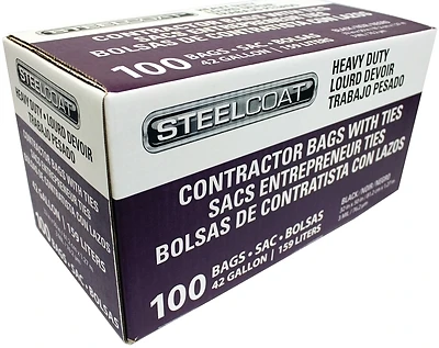 Fg-p9934-05a Heavy Duty Contractor Trash Bag, 42 Gallon, 3 Mil