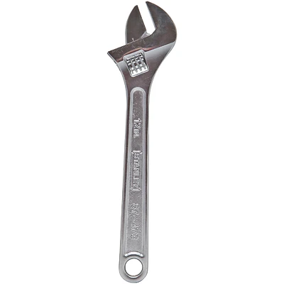 12 In. Adjustable Wrench Metric And Sae Chrome Vanadium Steel