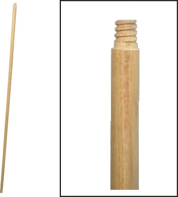 534-12 Threaded Hardwood Broom Handle, 15/16 In Diameter, 72 In Length