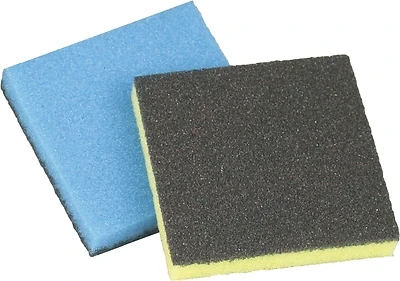 351-36 Sponge Back Scouring Pad, 3 In L X 3 In W, Assorted Colors