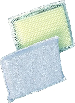 353-24 Terry Cloth Scouring Sponge, 6-1/4 In L X 4 In W X 3/4 In Thick