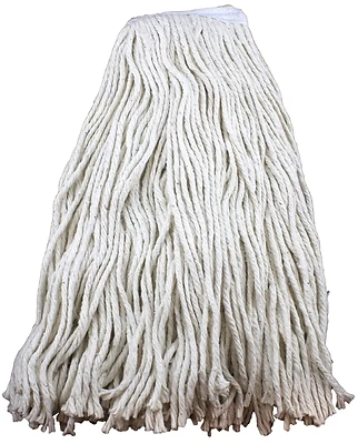Chickasaw 00353 Cotton Wet Mop Head, 10 Oz Capacity, 1 In Headband