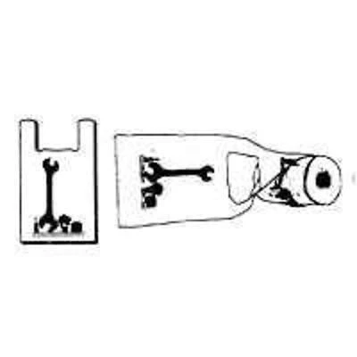 Novolex Rollmate 8028172 Medium T-shirt Roll Bag, 6 In L X 9-1/2 In W, Plastic, White