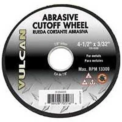 912940or Abrasive Cut-off Wheel, 4-1/2 In Diameter, 3/32 In Thickness