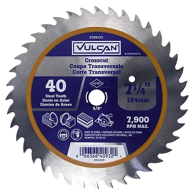 409320or 40 Tooth 7-1/4 Inch Thin Kerf Circular Saw Blade
