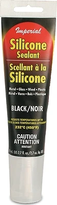 Imperial KK0309 High Temperature Silicone Sealant, Black, 2.7 oz