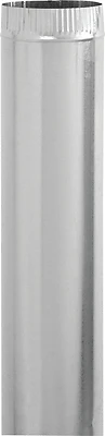 Gv0385 Galvanized Duct Pipe, 6 Inch X 30 Inch, 30 Gauge