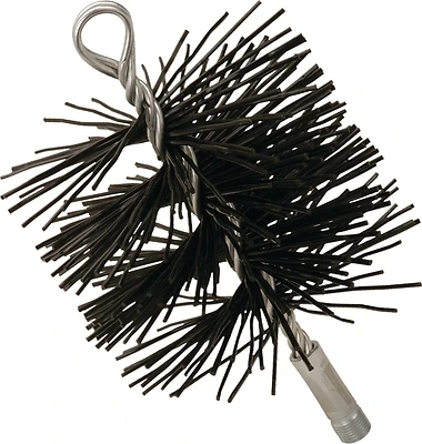Br0075 5 Inch Round Chimney Cleaning Brush With 3/8 Inch Npsm Connection