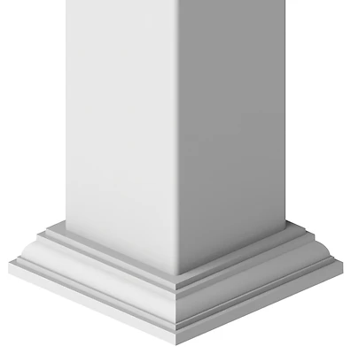 Xpanse Premier 73012503 Heritage Base Trim, Vinyl, White, 4 x 4 In