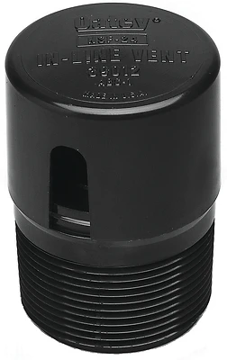 Oatey 39012 ABS In-Line Cheater Vent, 1-1/2 In.