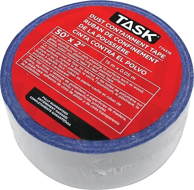 Tools T74518 Dust Containment Tape, 2 In X 50 Ft, Clear Poly
